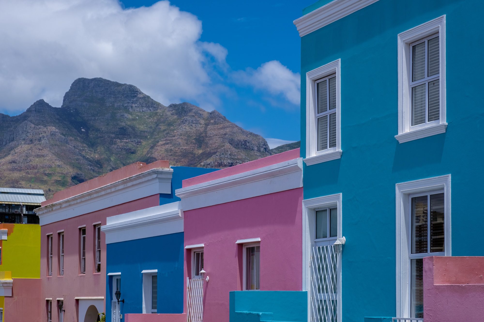 Bo Kaap Township in Cape Town, colorful house in Cape Town South Africa